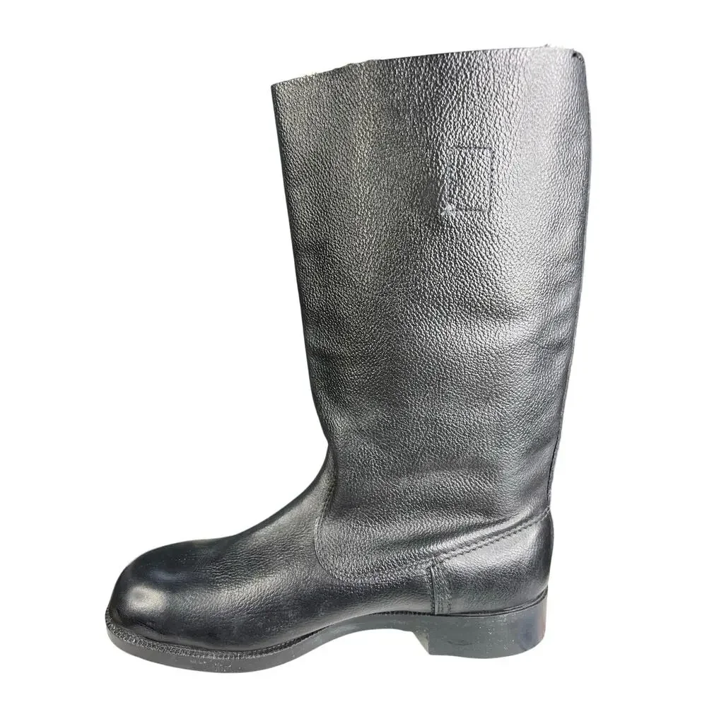 Vintage 80’s NVA Men’s German Officer Black Leather Jack Boots Size 29 US 10